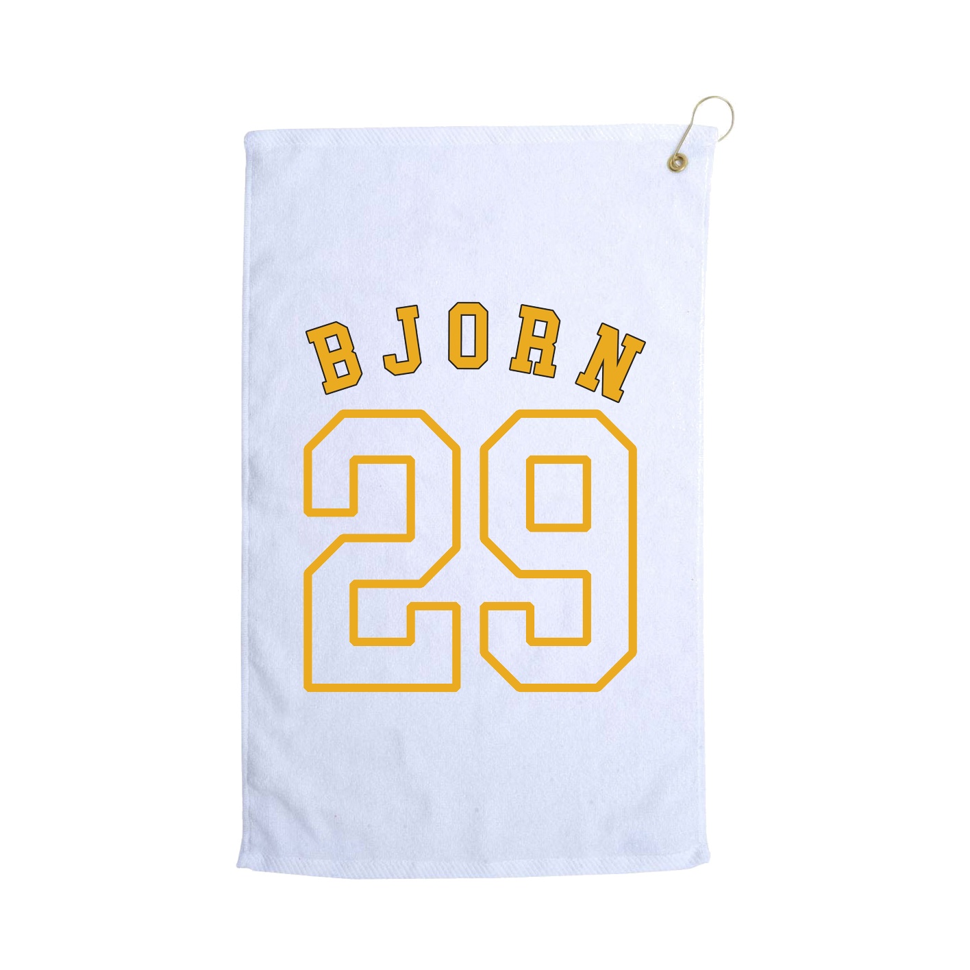 Golf Towel — Shirsey Arch in White