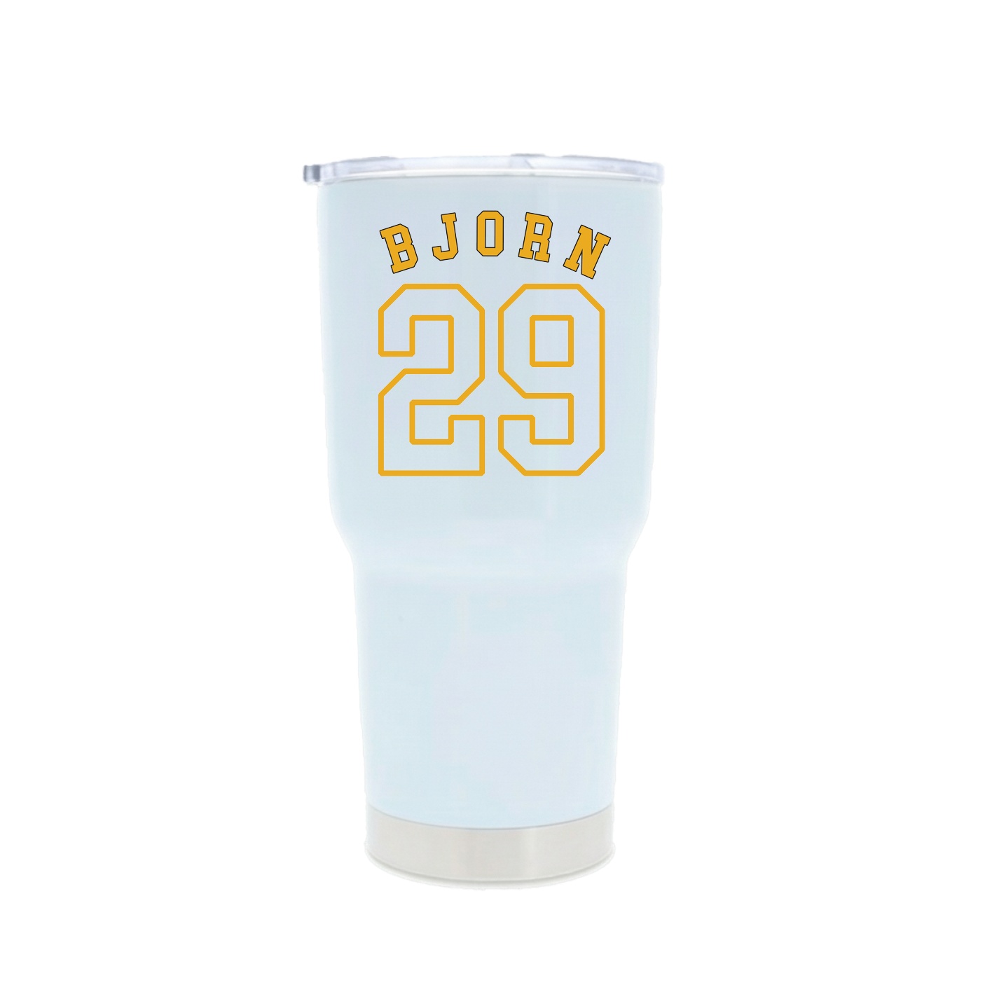 30oz Stainless Steel Tumbler — Shirsey Arch in White