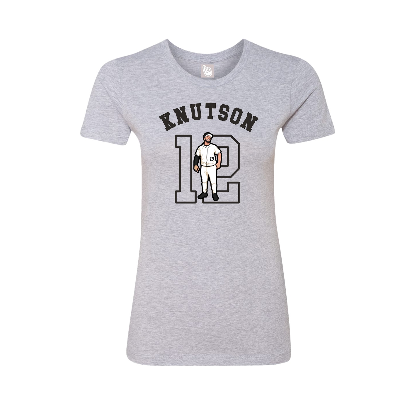 Fitted Women's Tee — Shirsey Arch in Grey