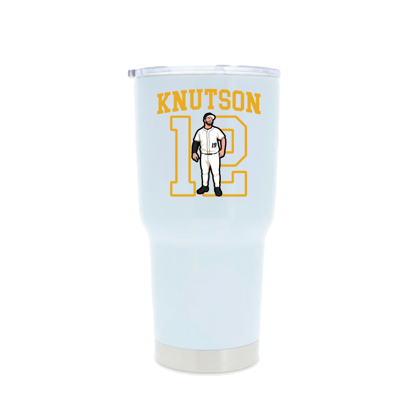30oz Stainless Steel Tumbler — Shirsey in White