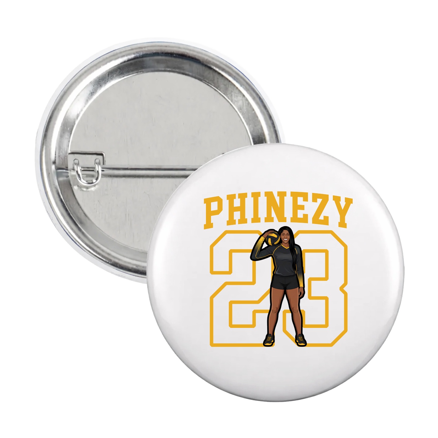 Game Day Button — Shirsey in White