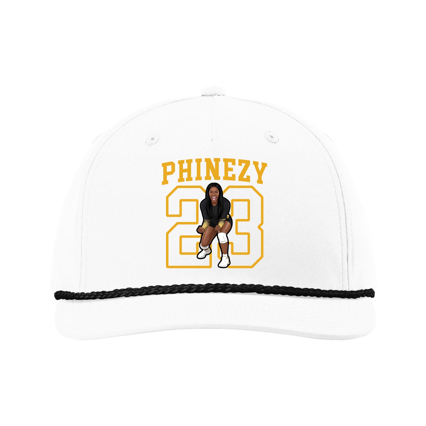 Five-Panel Classic Rope Cap — Shirsey in White
