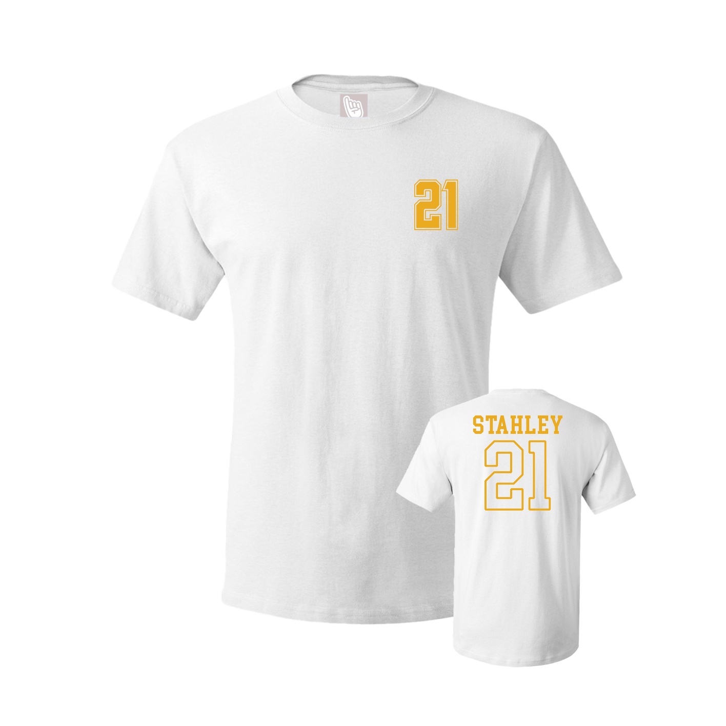 Youth Tee — Chest Back in White