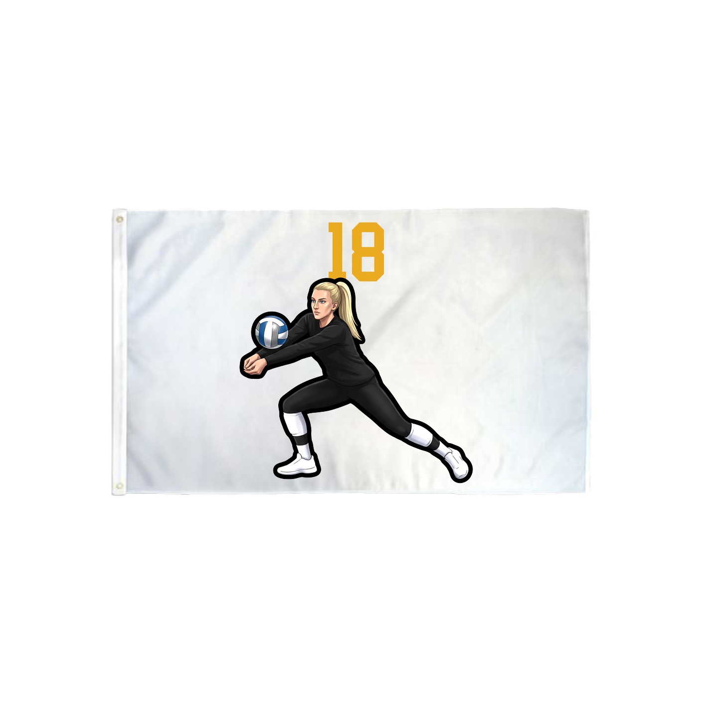 3x5 Flag — Number Top in Classic