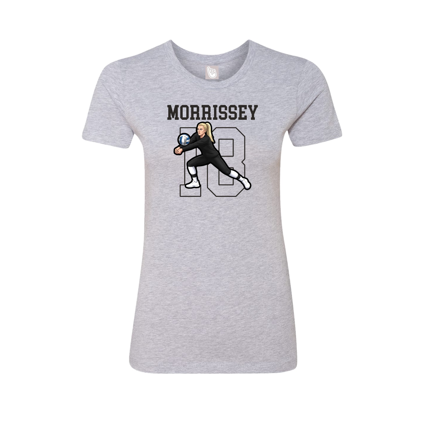 Fitted Women's Tee — Shirsey in Grey