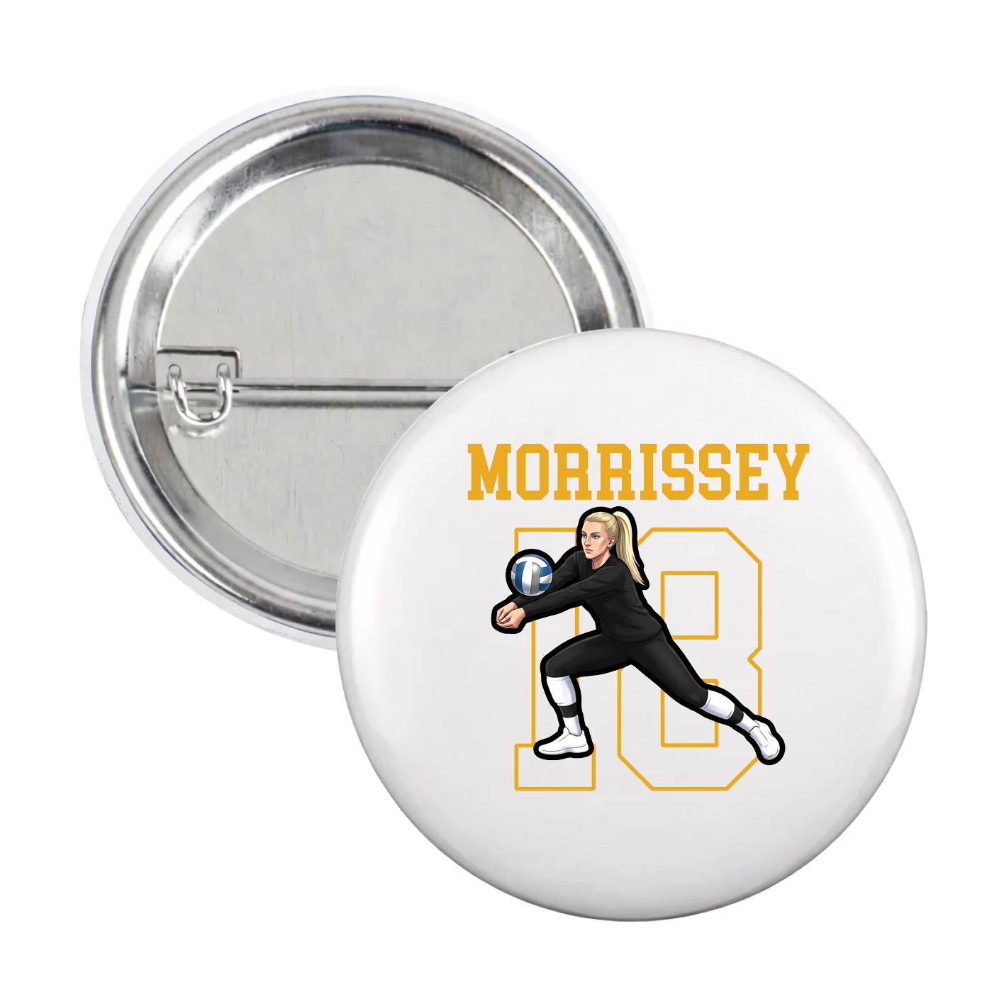 Game Day Button — Shirsey in White