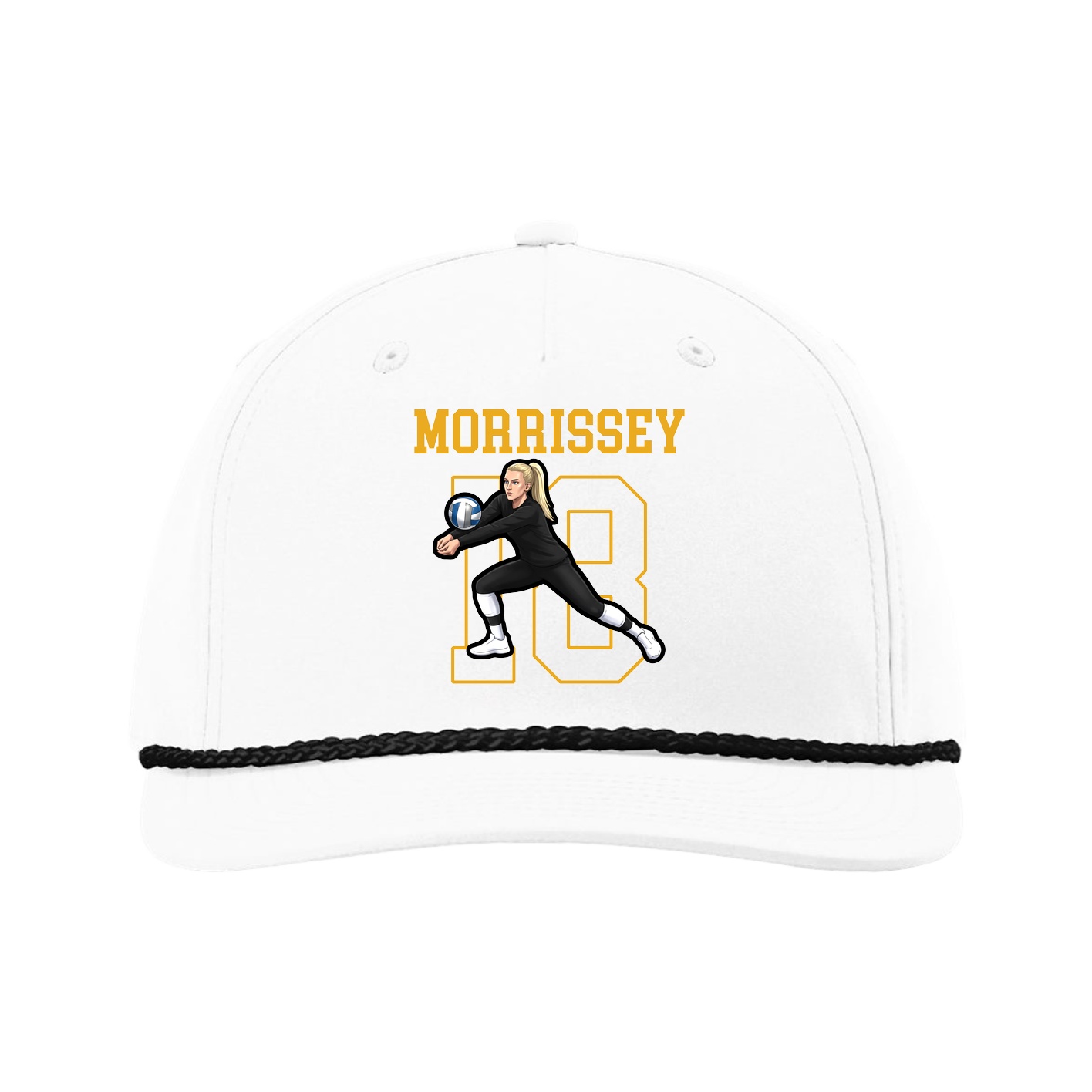 Five-Panel Classic Rope Cap — Shirsey in White