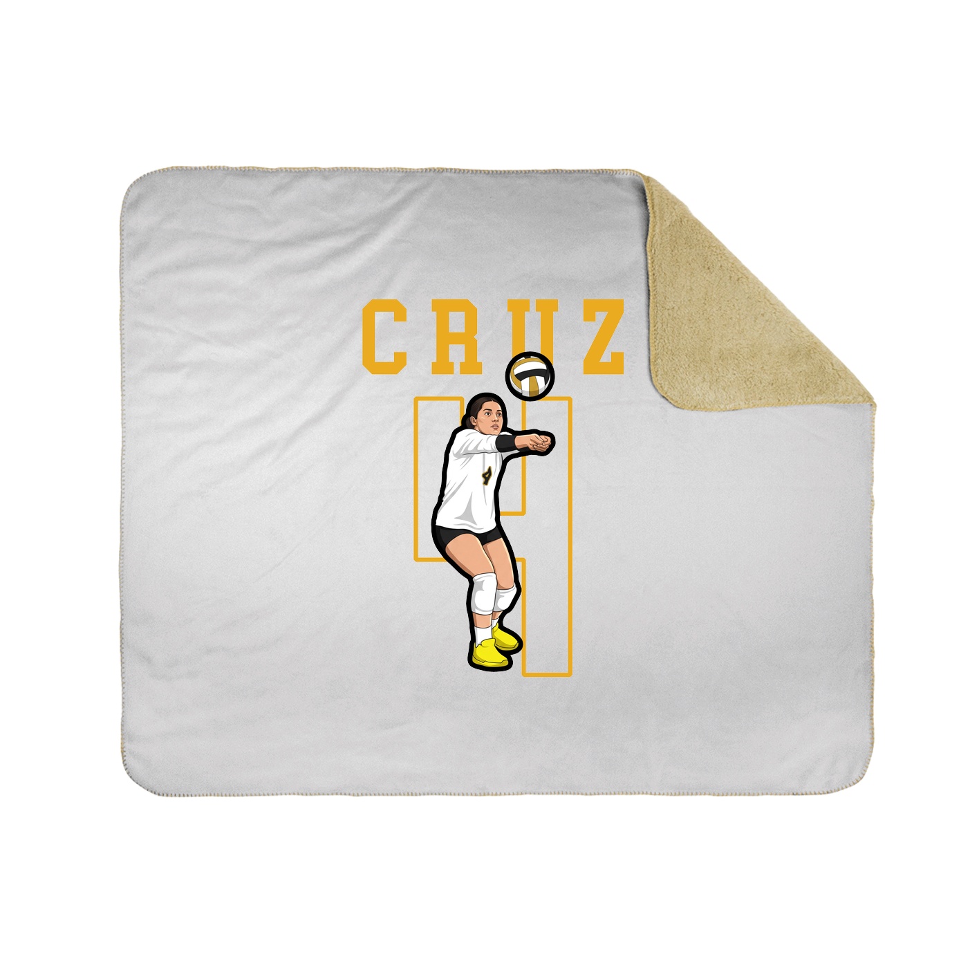 Throw Blanket — Shirsey in White