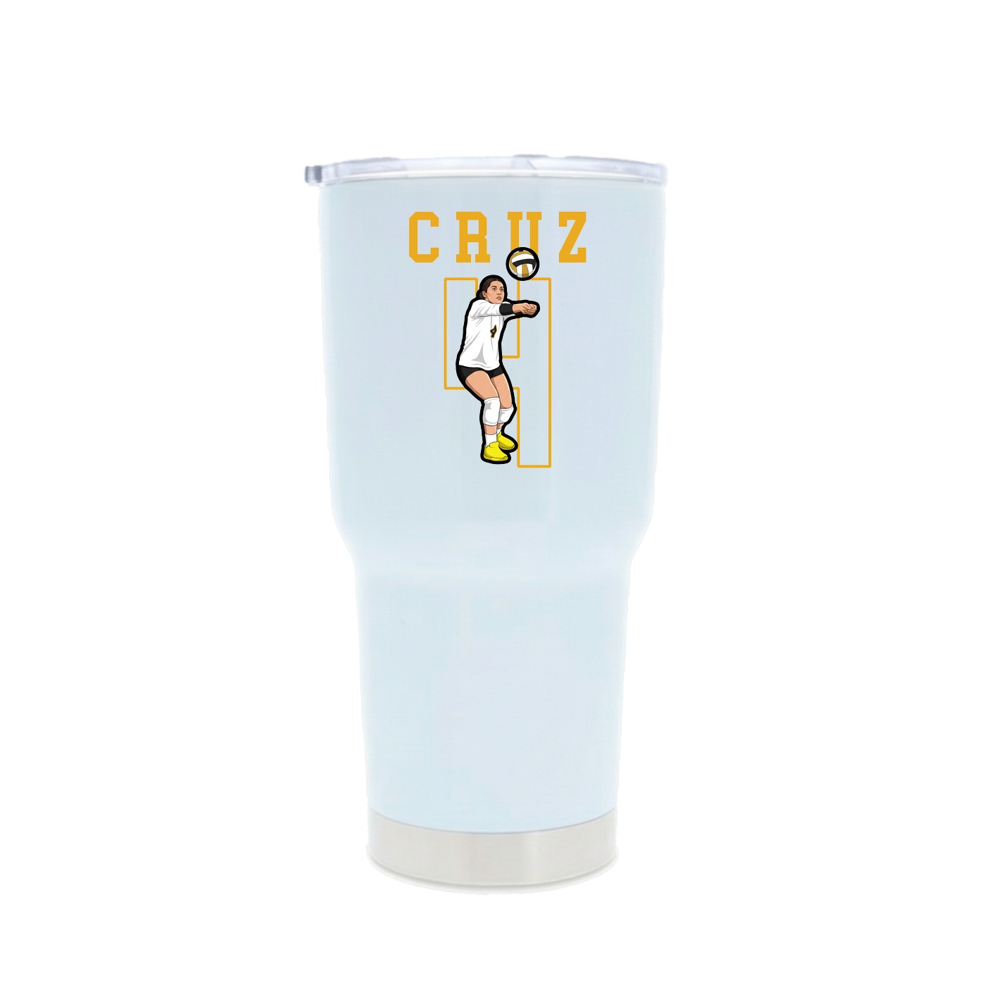 30oz Stainless Steel Tumbler — Shirsey in White