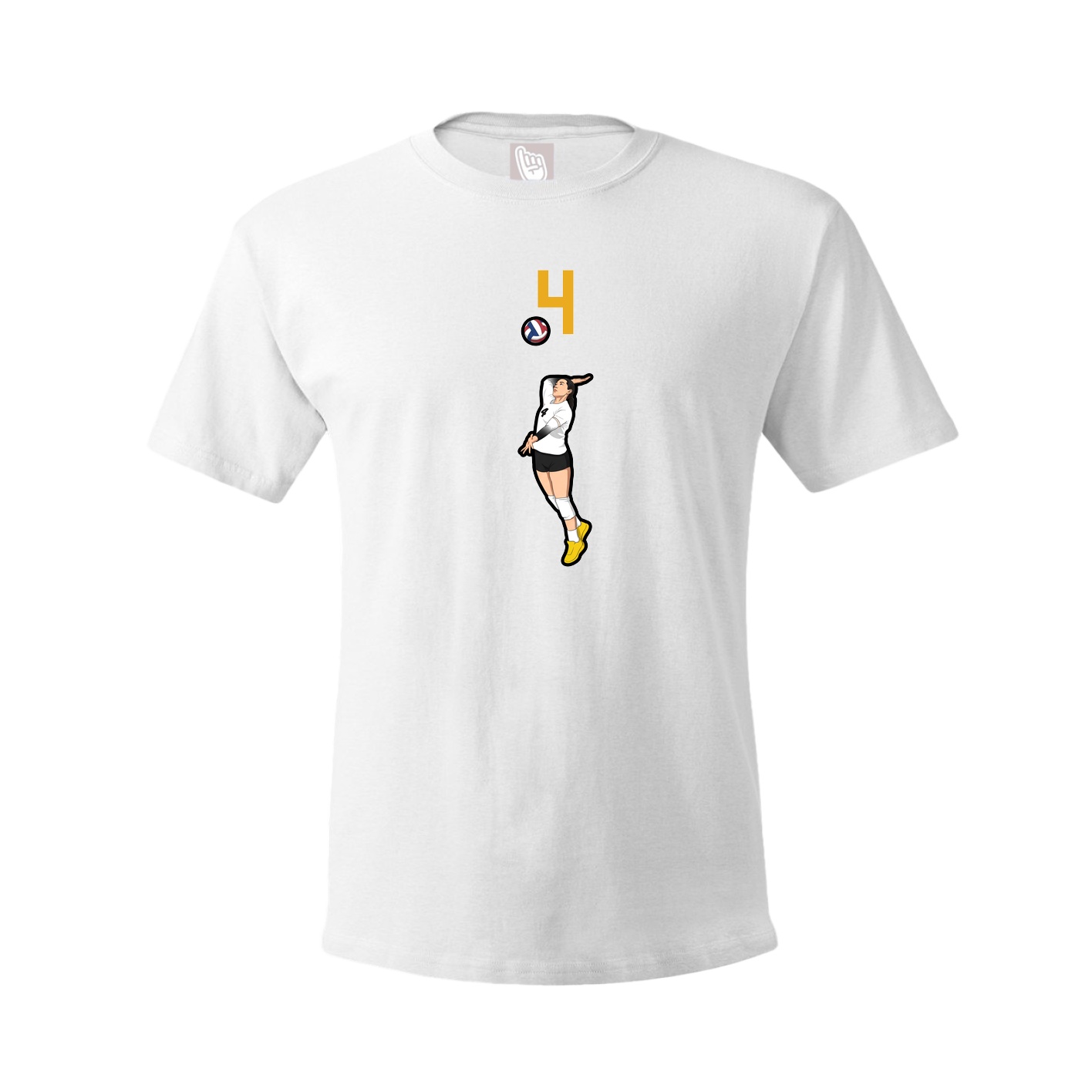 Tee — Number Top in White