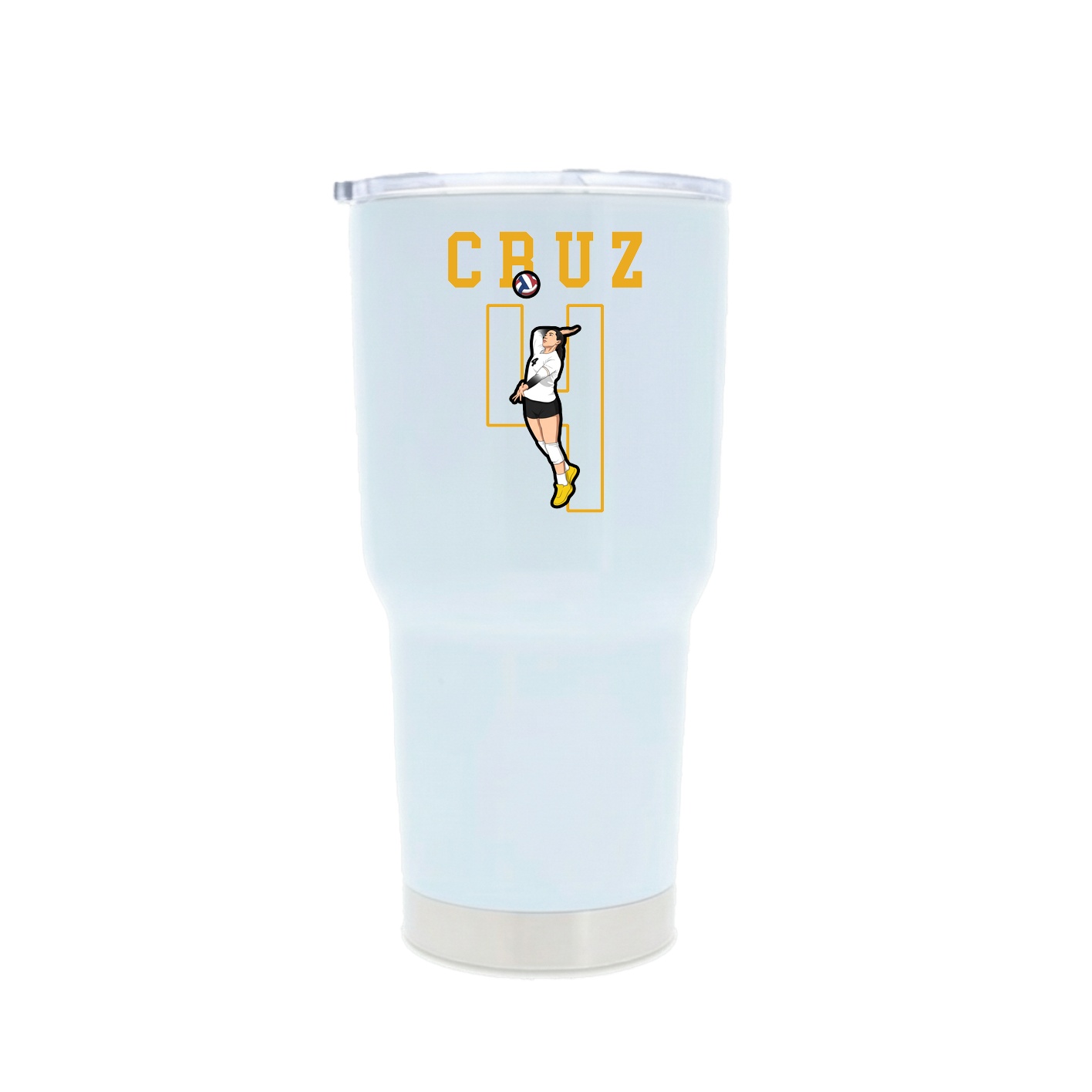 30oz Stainless Steel Tumbler — Shirsey in White