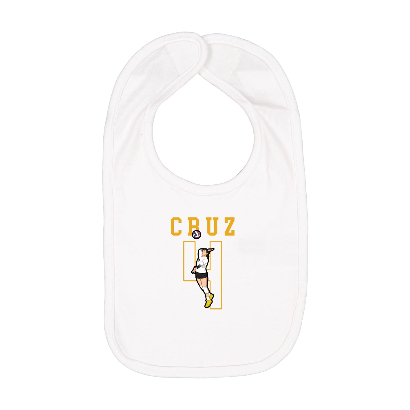 Infant Bib — Shirsey in White