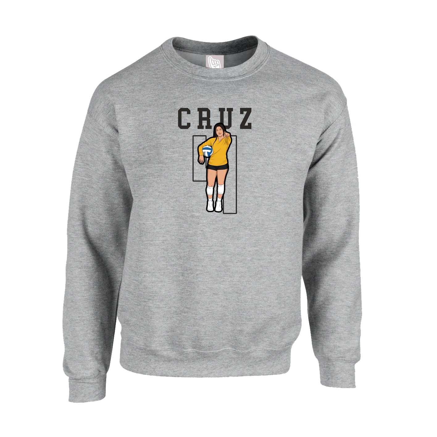 Fleece Crew — Shirsey in Grey