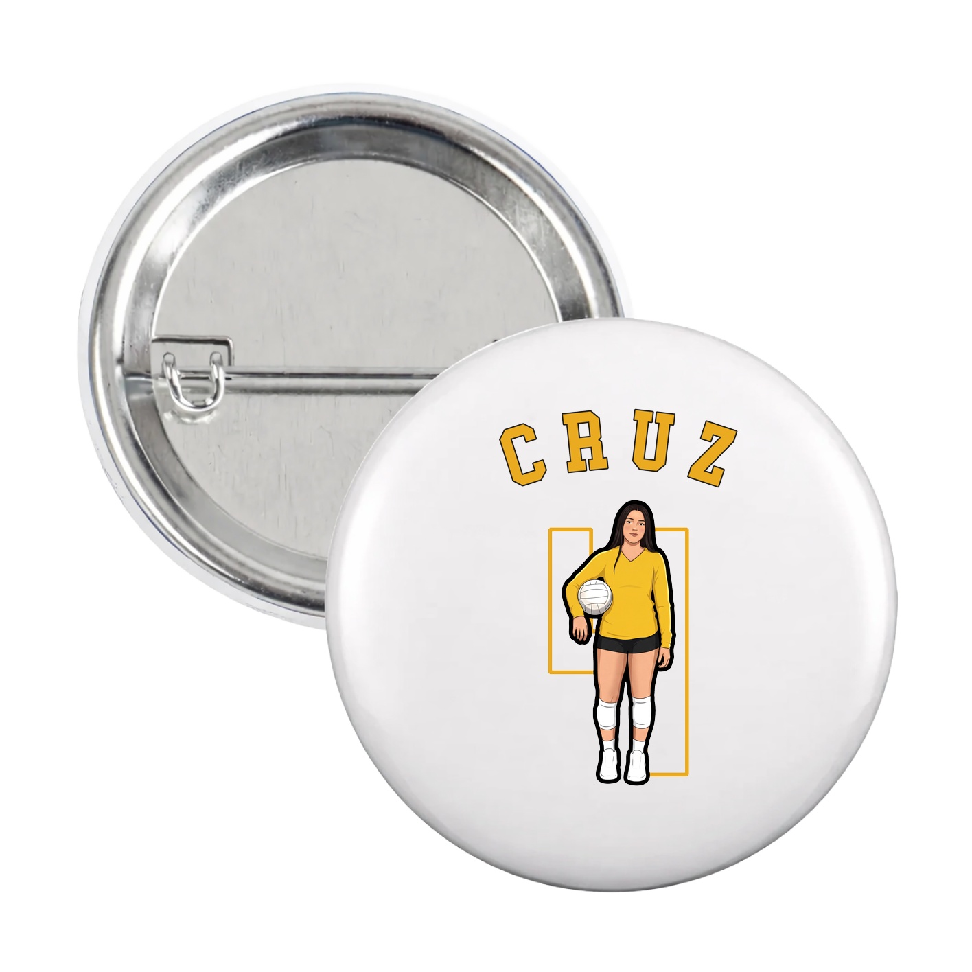 Game Day Button — Shirsey Arch in White