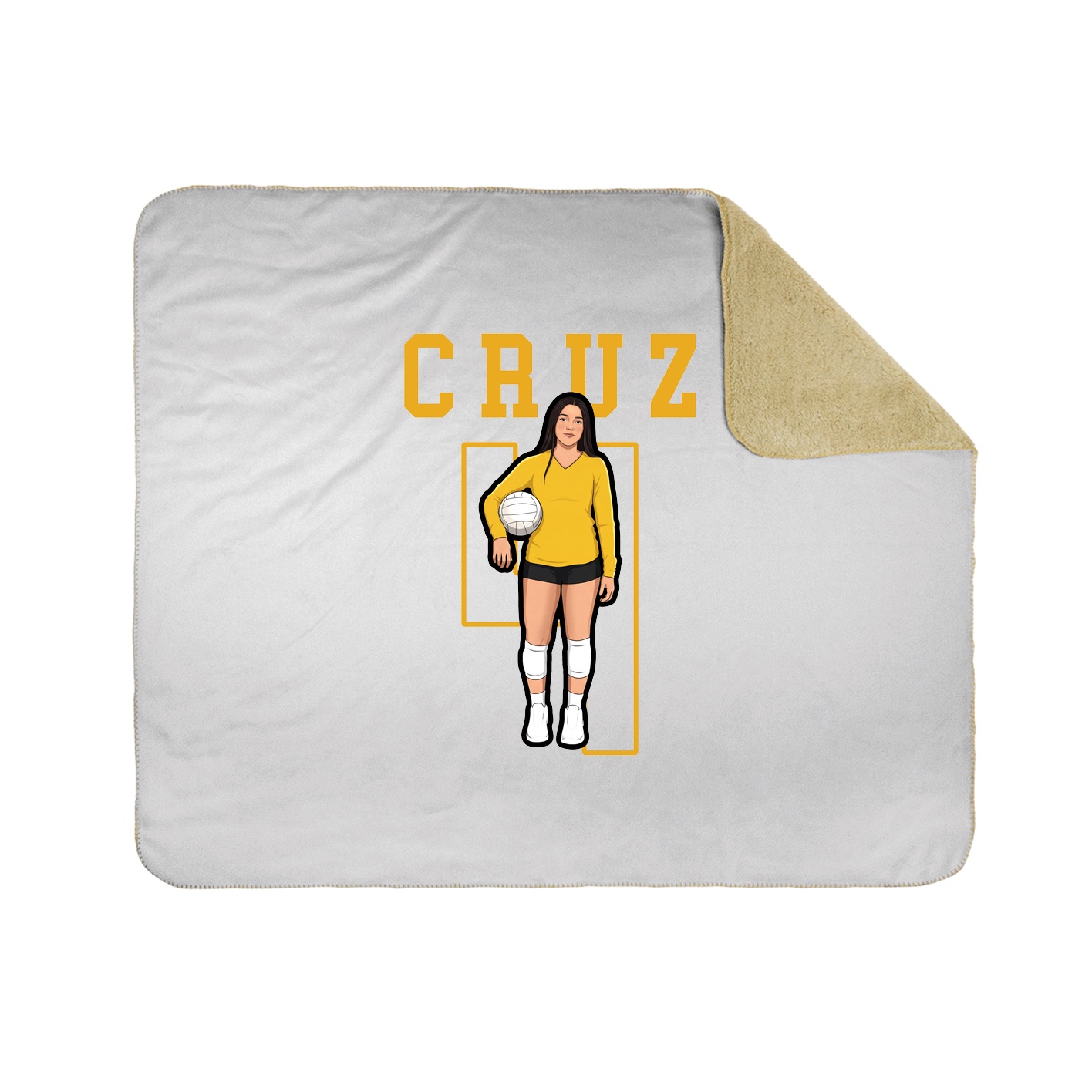 Throw Blanket — Shirsey in White