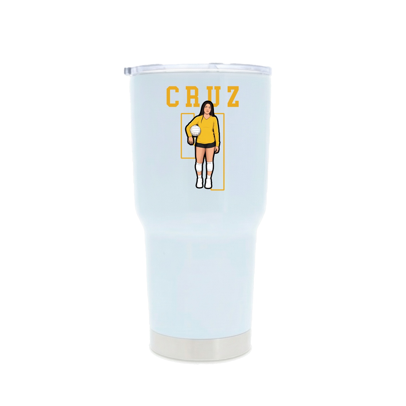 30oz Stainless Steel Tumbler — Shirsey in White