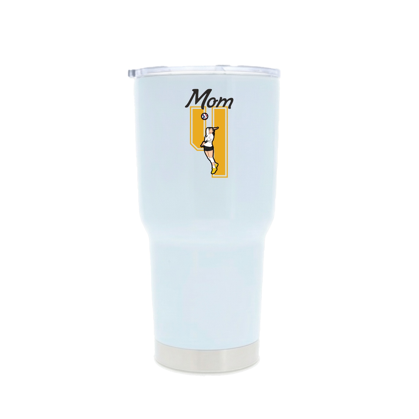 30oz Stainless Steel Tumbler — Mothers Day Shirsey in White