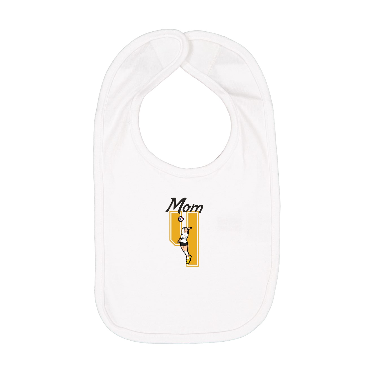 Infant Bib — Mothers Day Shirsey in White