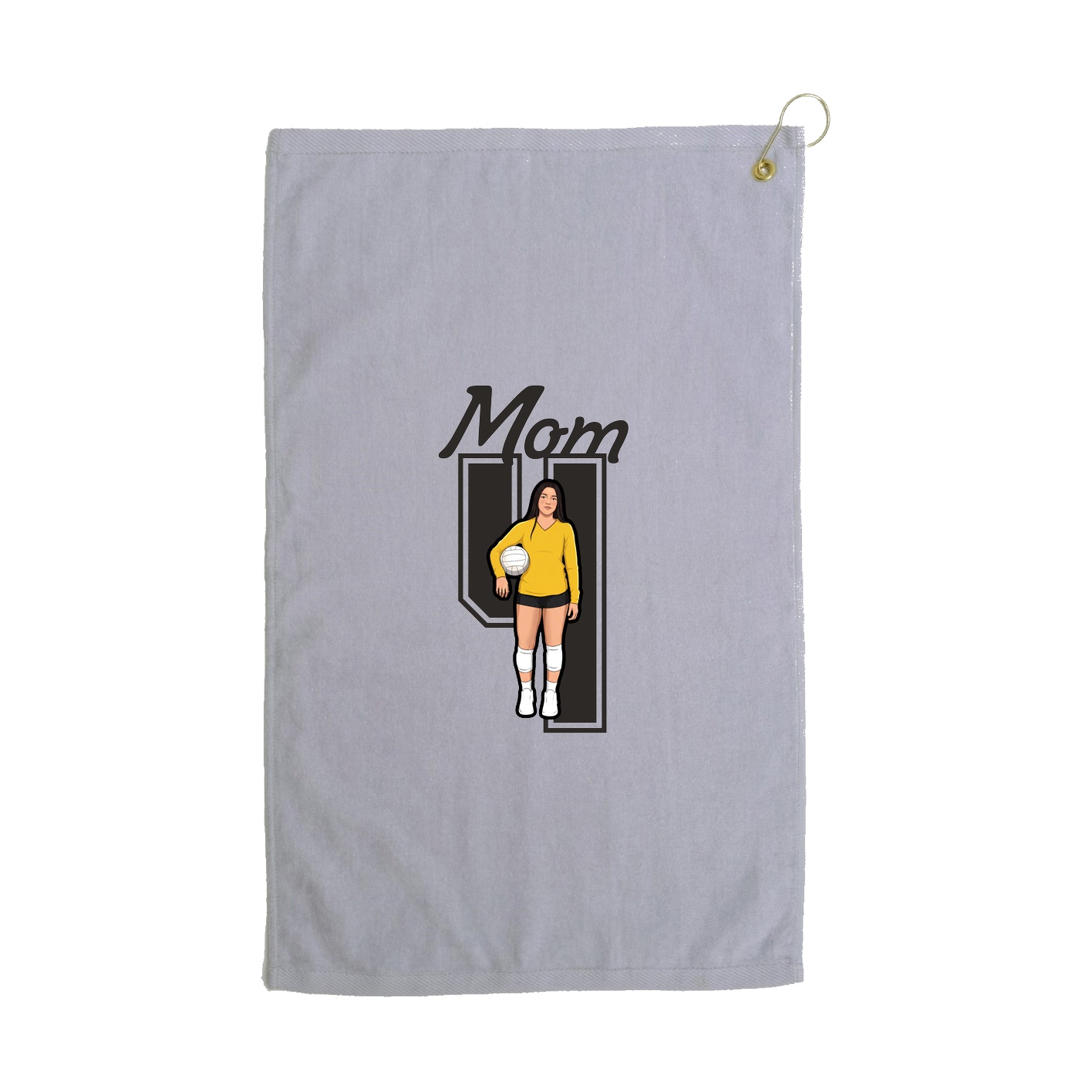 Golf Towel — Mothers Day Shirsey in Grey