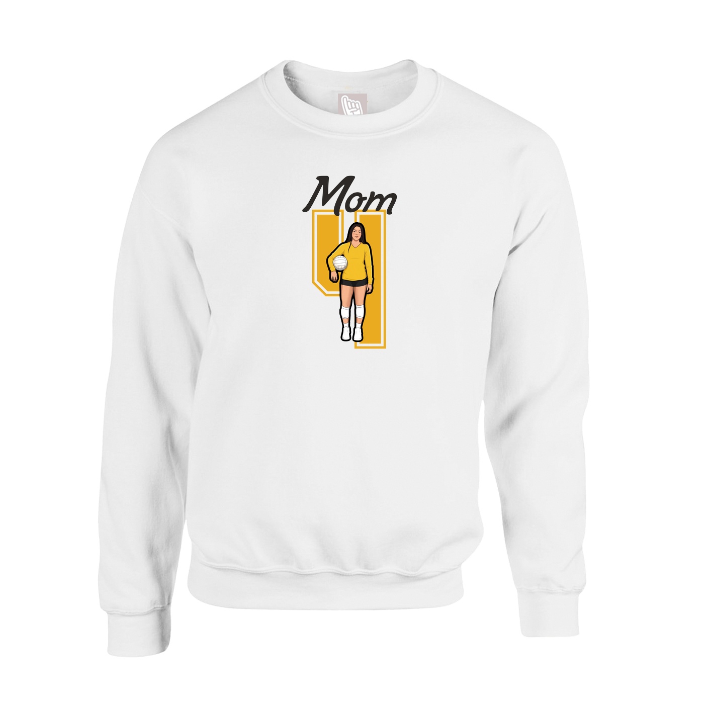 Fleece Crew — Mothers Day Shirsey in White