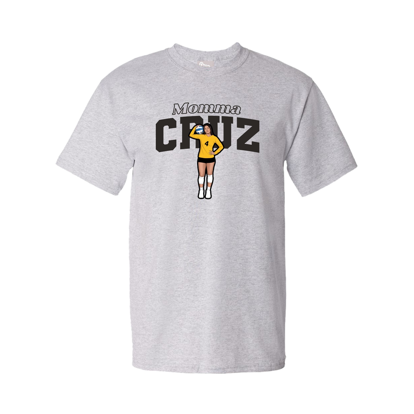 Youth Tee — Mothers Day Block in Grey