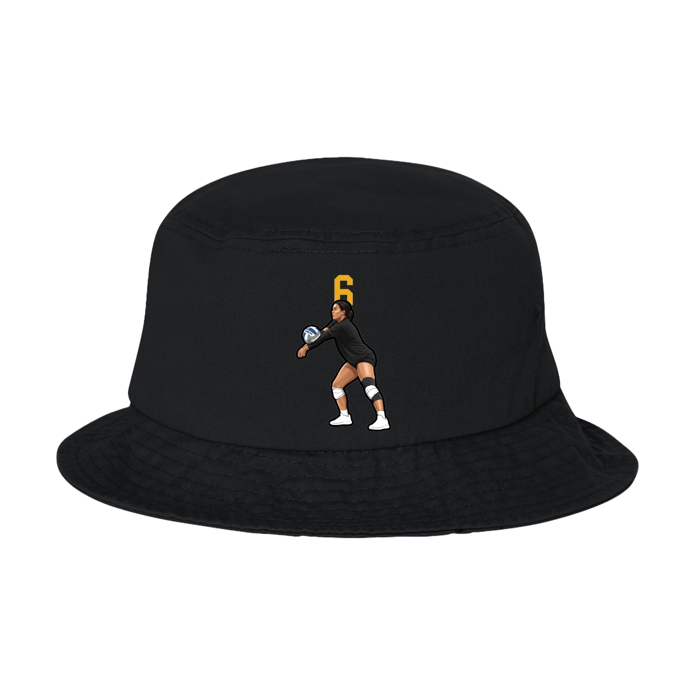 Bucket Cap — Number Top in Black