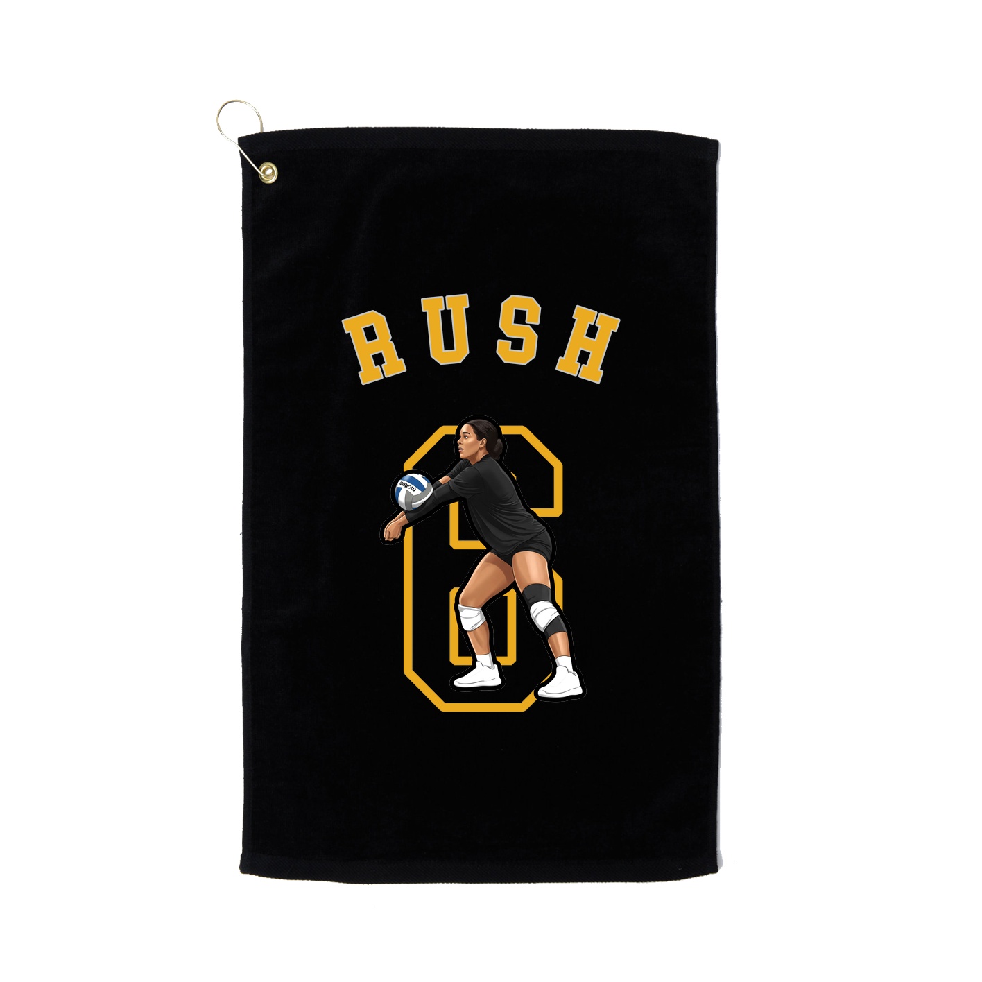 Golf Towel — Shirsey Arch in Black
