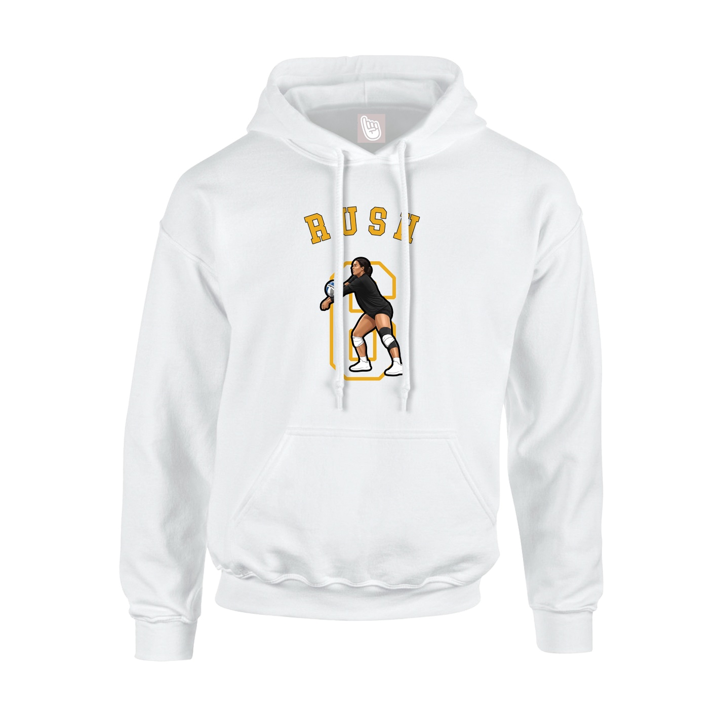 Youth Hoodie — Shirsey Arch in White