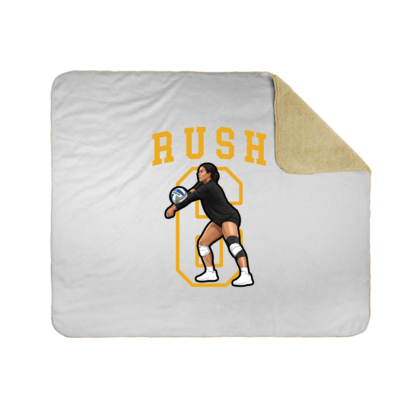 Throw Blanket — Shirsey in White
