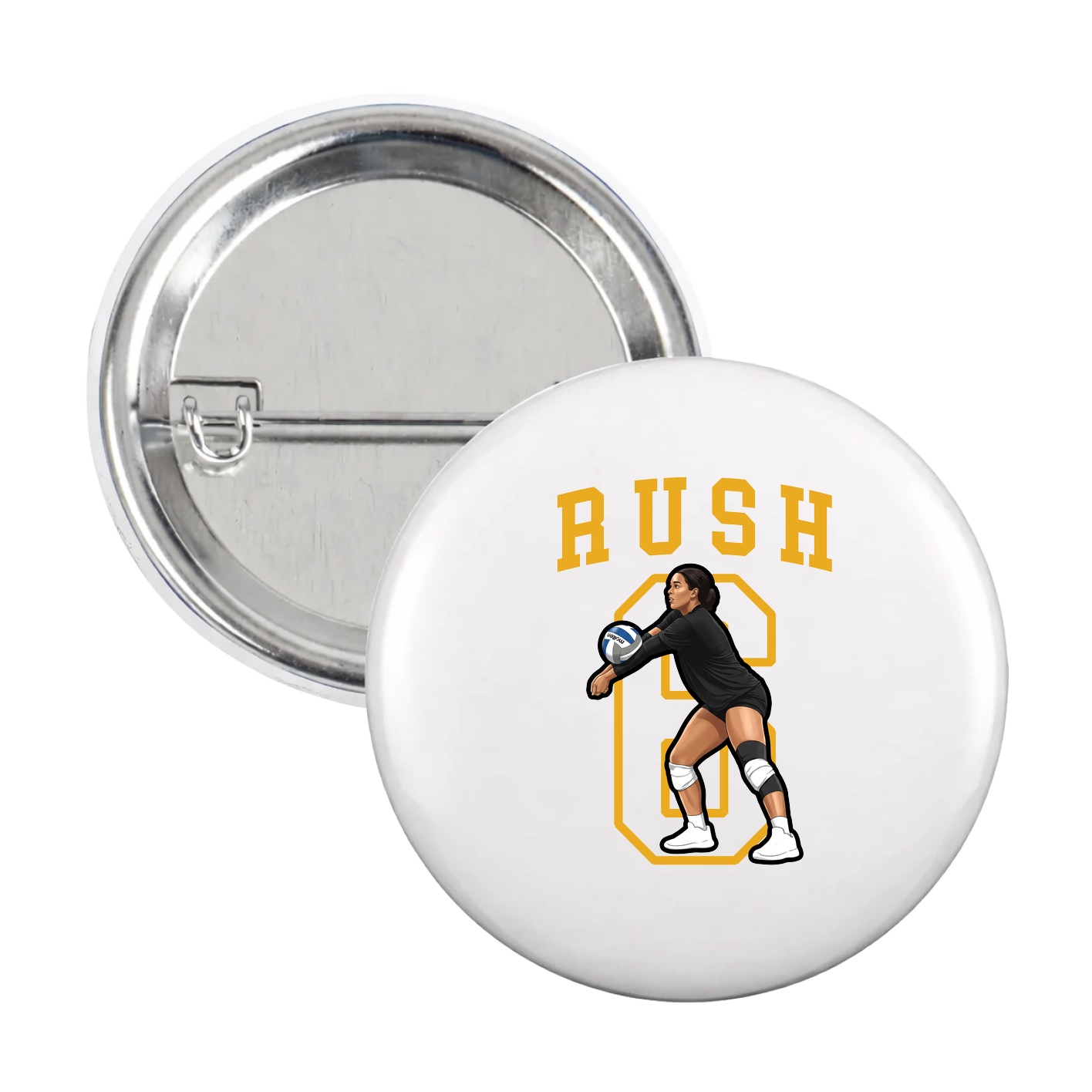 Game Day Button — Shirsey in White