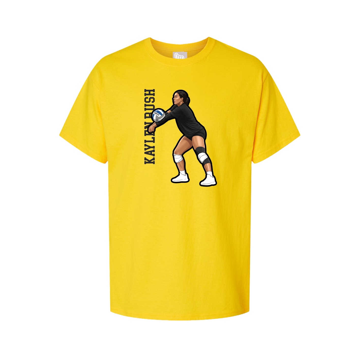 Tee — Name Vertical in Gold