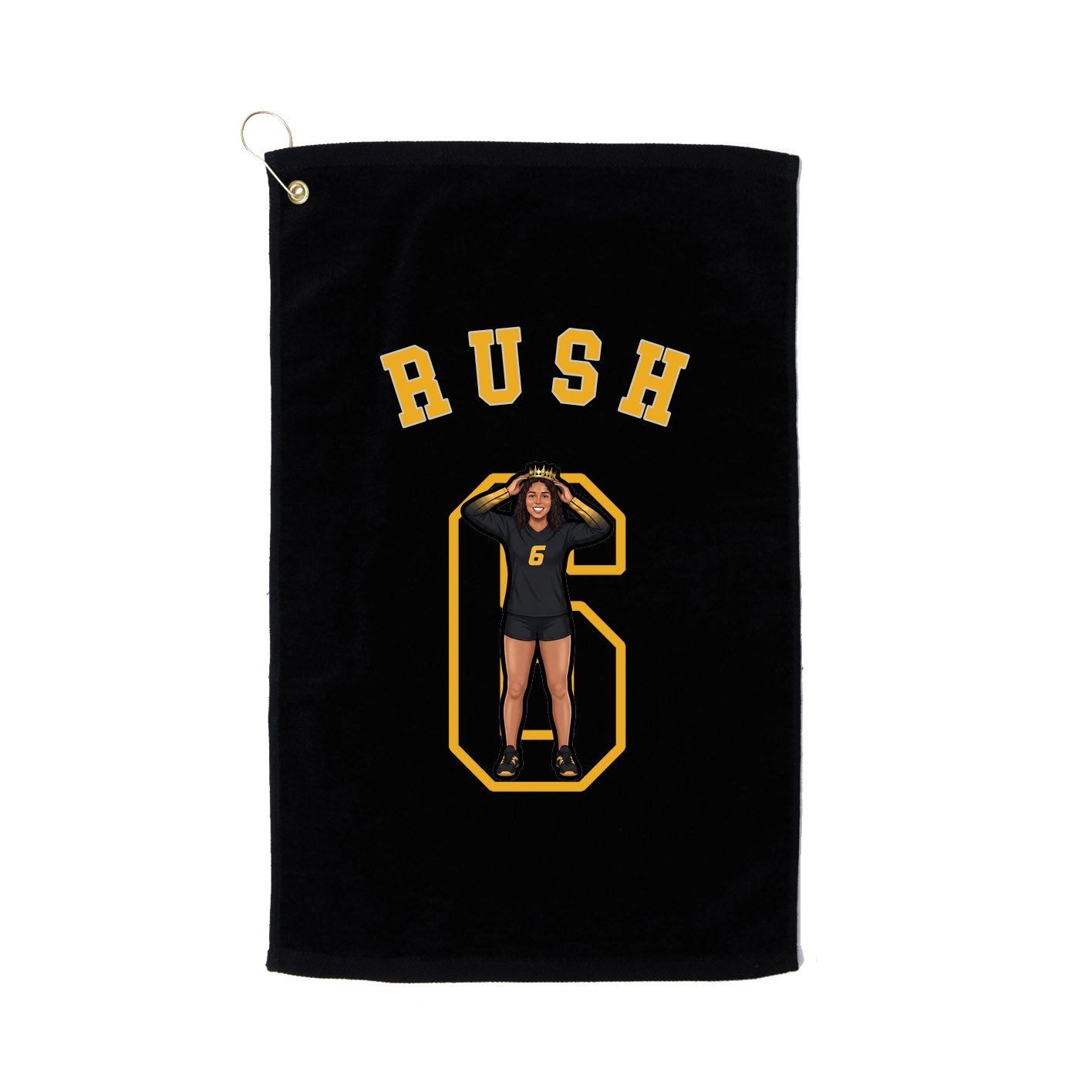 Golf Towel — Shirsey Arch in Black