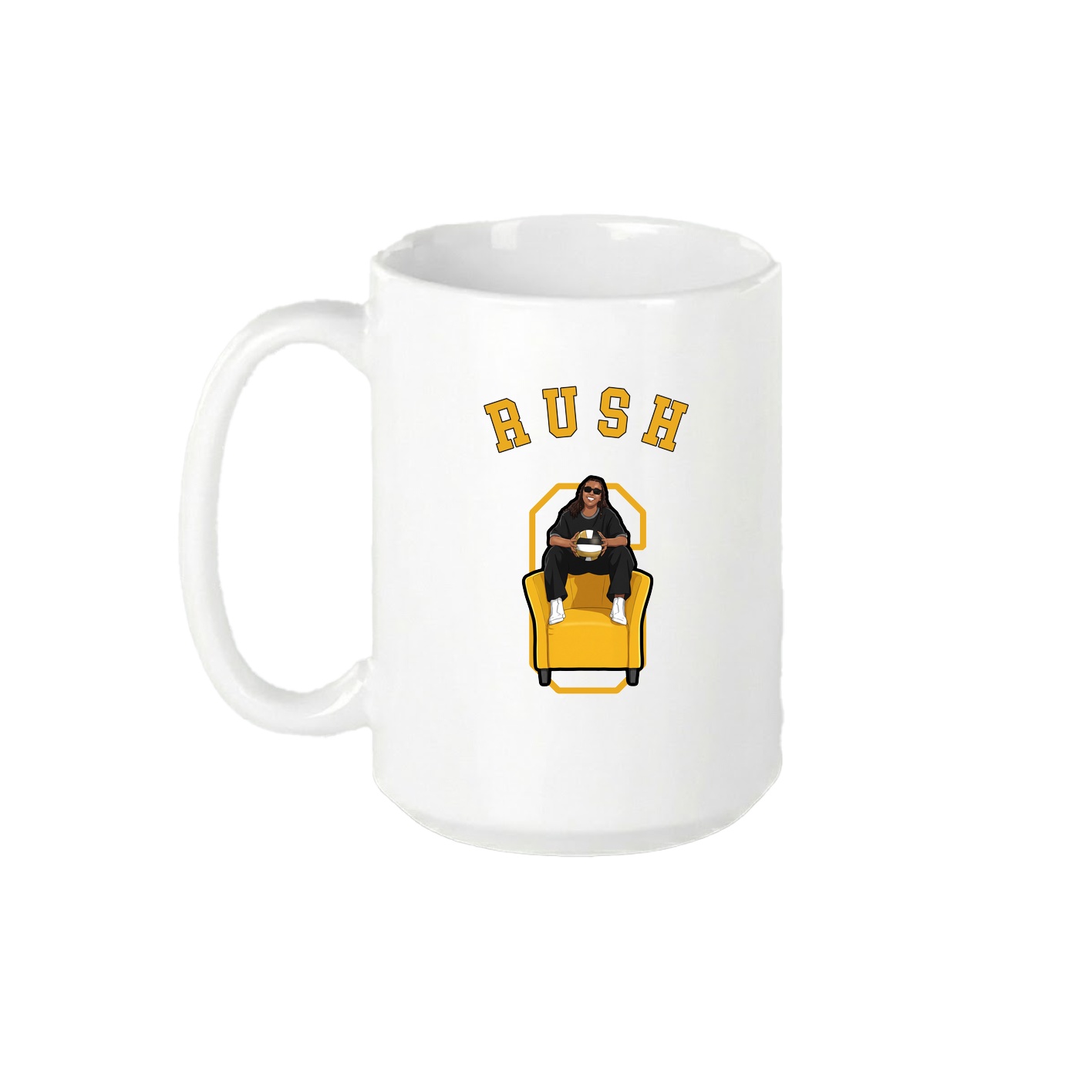 15oz Coffee Mug — Shirsey Arch in White