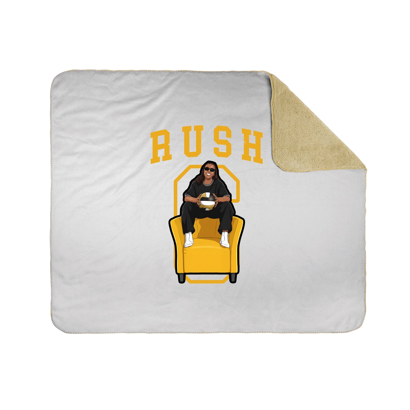 Throw Blanket — Shirsey in White