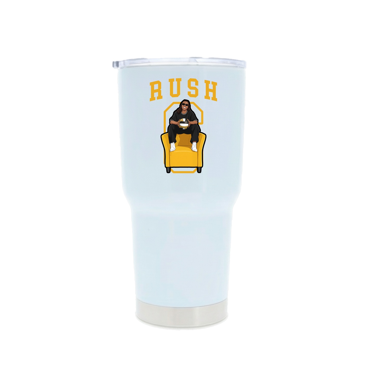 30oz Stainless Steel Tumbler — Shirsey in White
