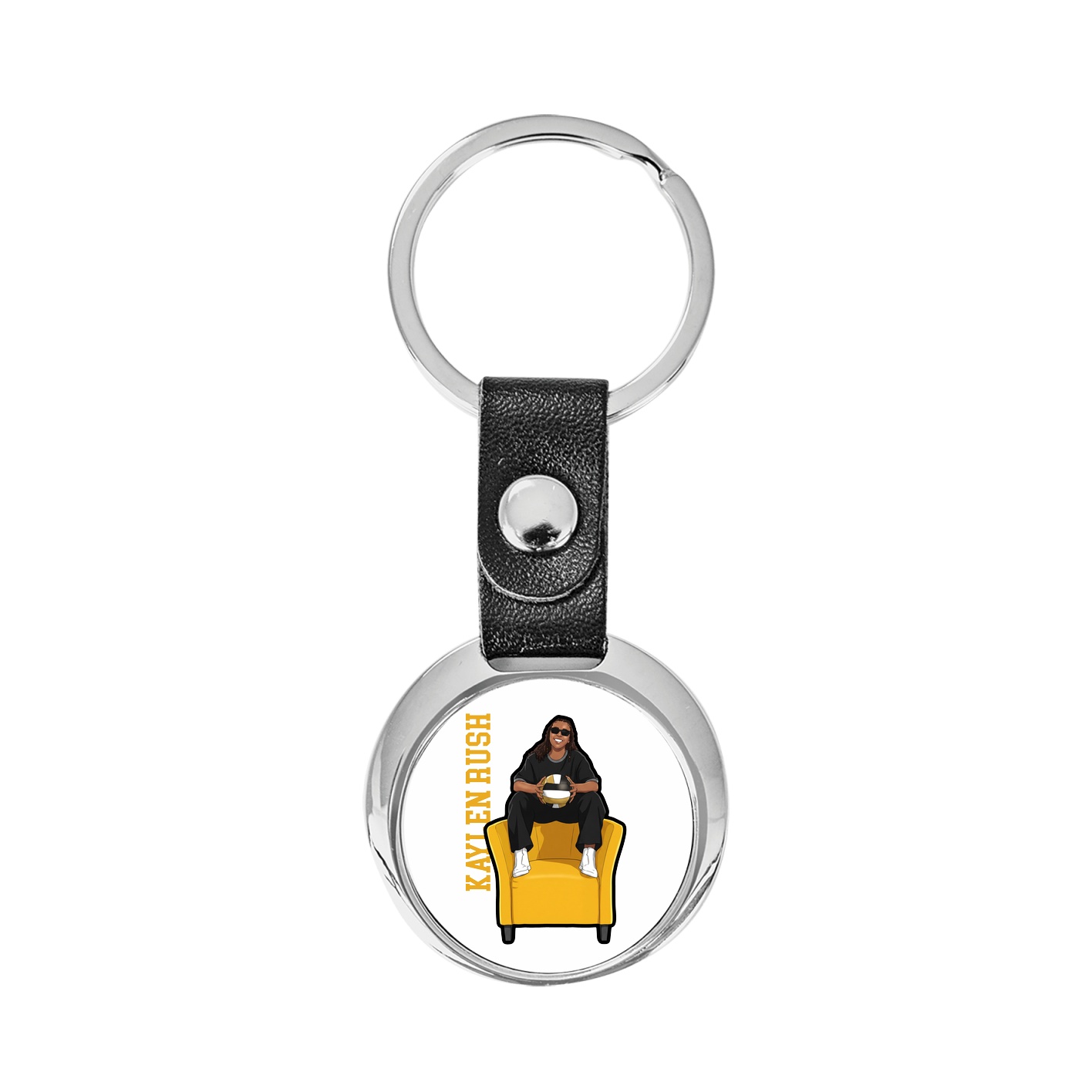 Key Chain — Name Vertical in Classic