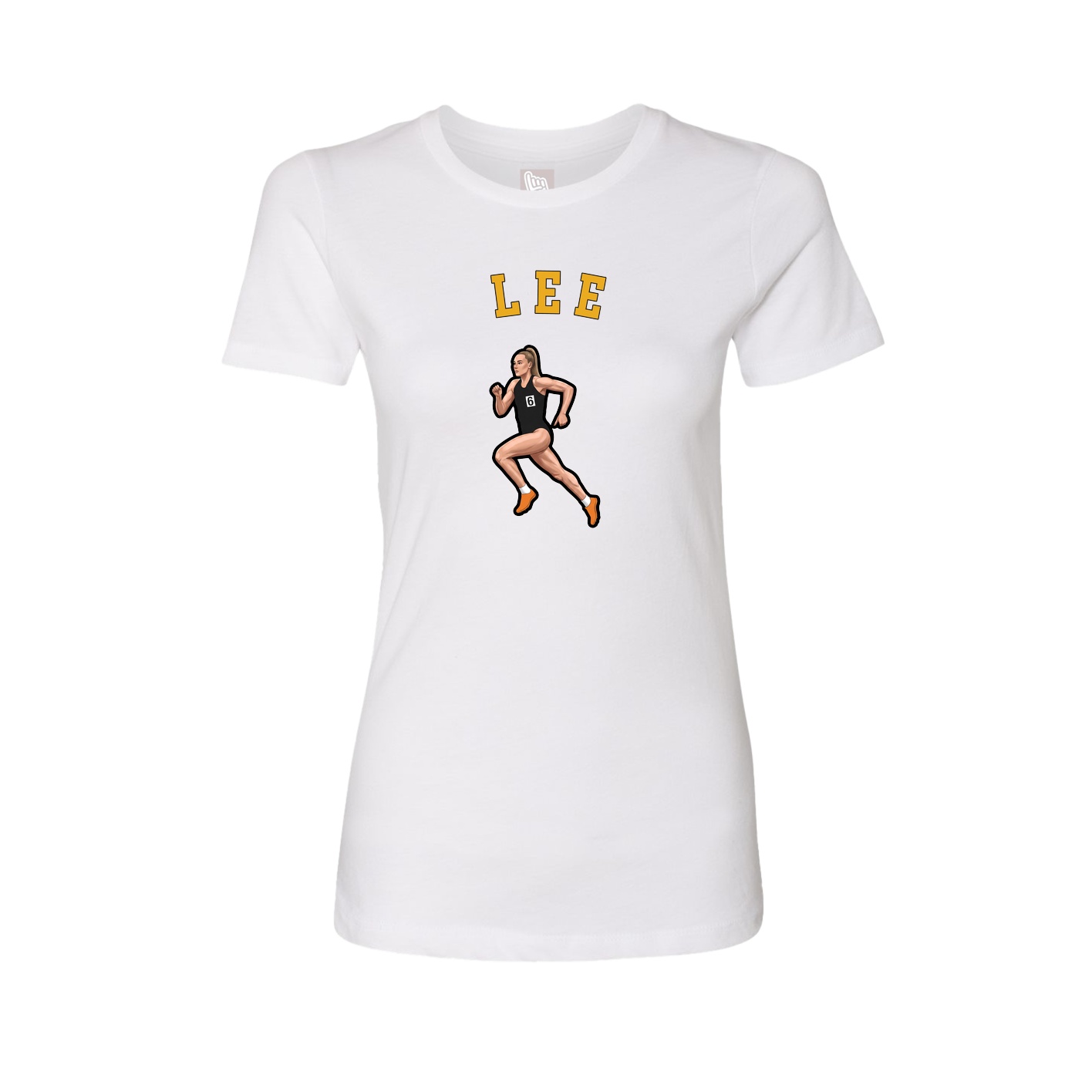 Fitted Women's Tee — Shirsey Arch in White