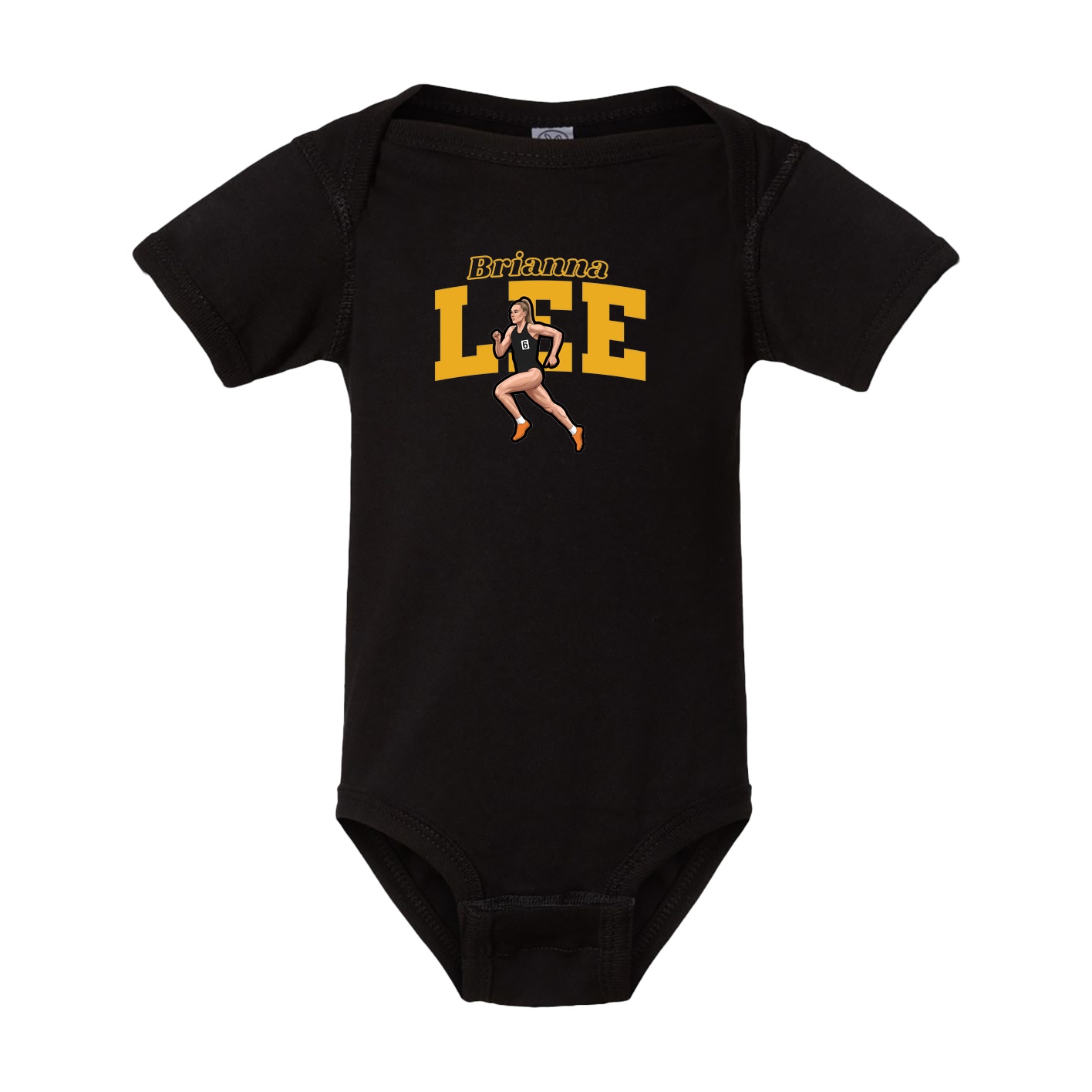 Baby Onesie — Name Arch in Black