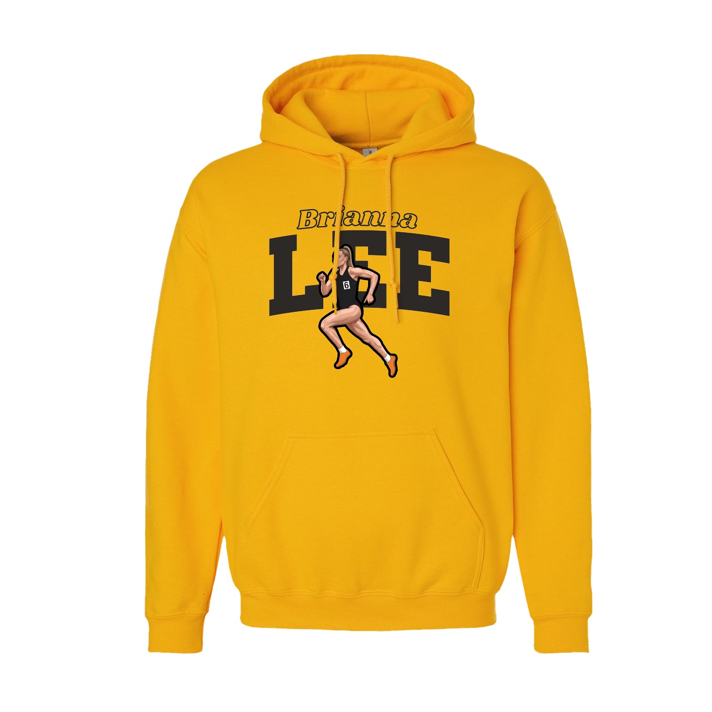 Hoodie — Name Arch in Gold