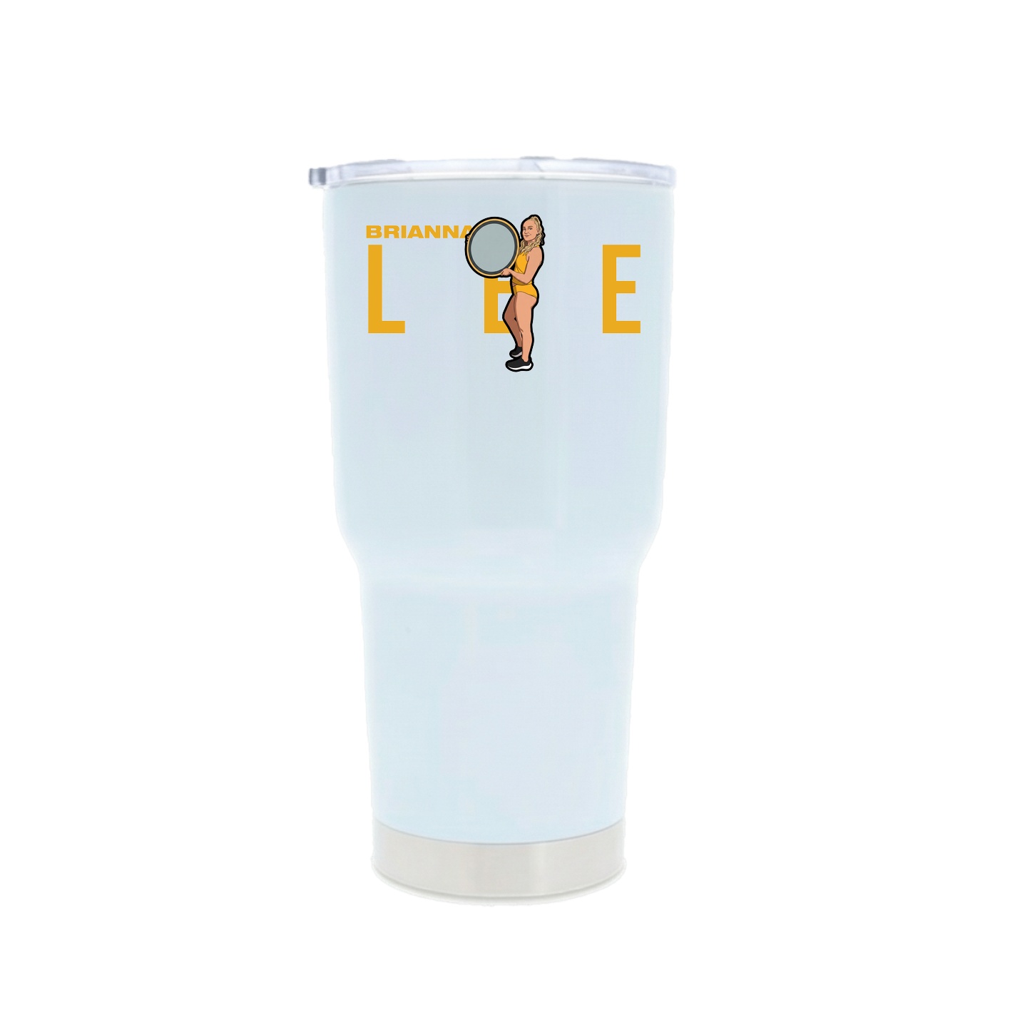 30oz Stainless Steel Tumbler — Player Name in White