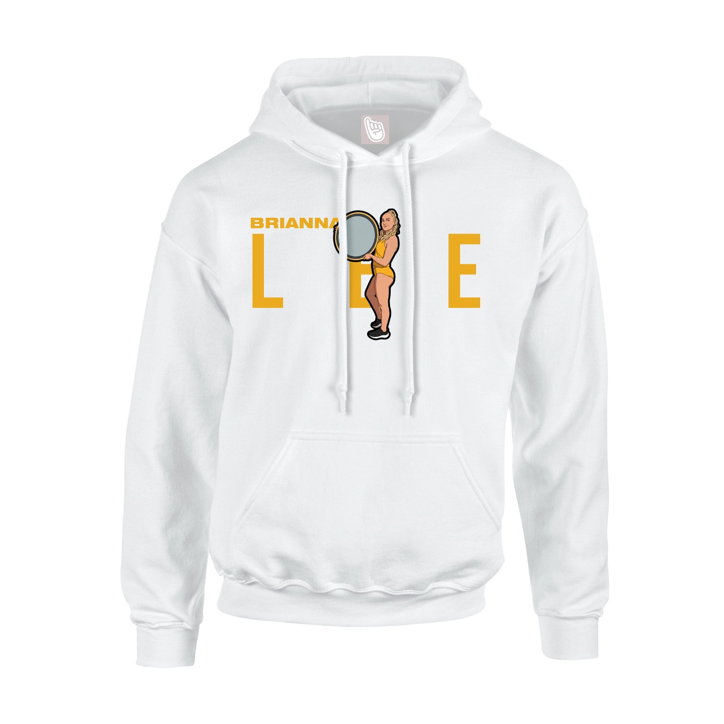 Youth Hoodie — Player Name in White