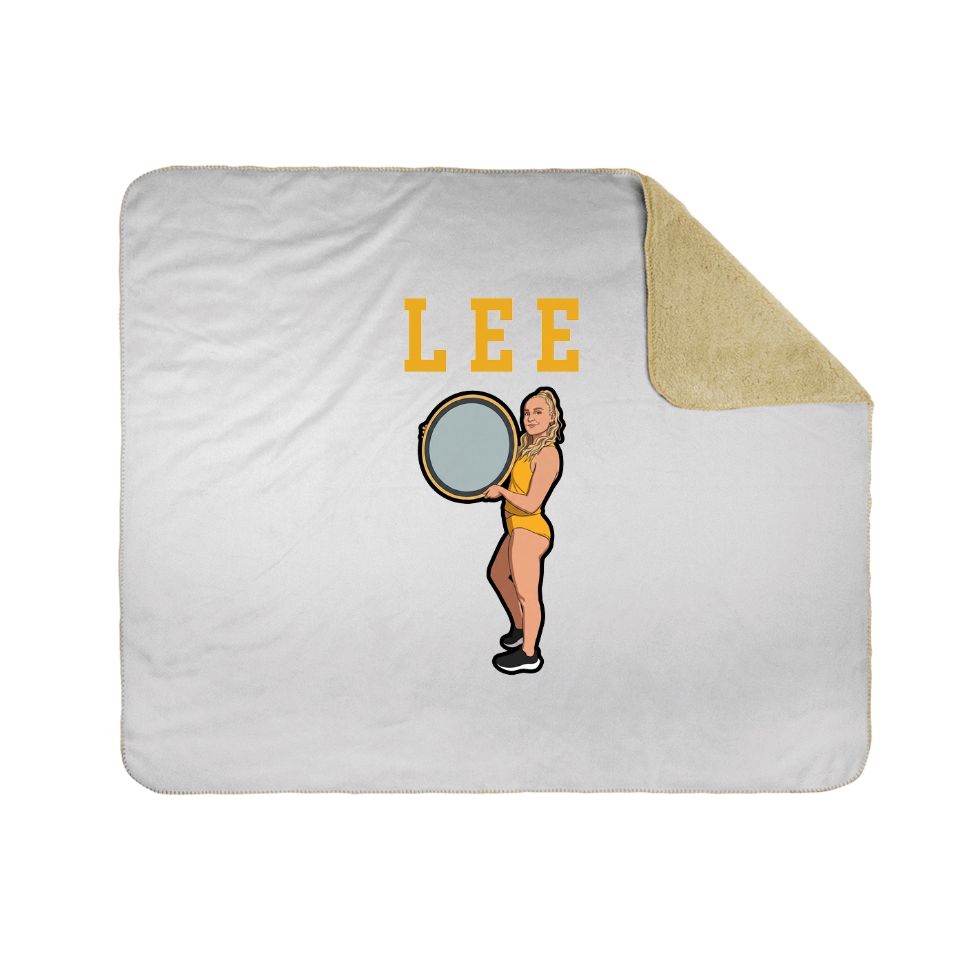 Throw Blanket — Shirsey in White