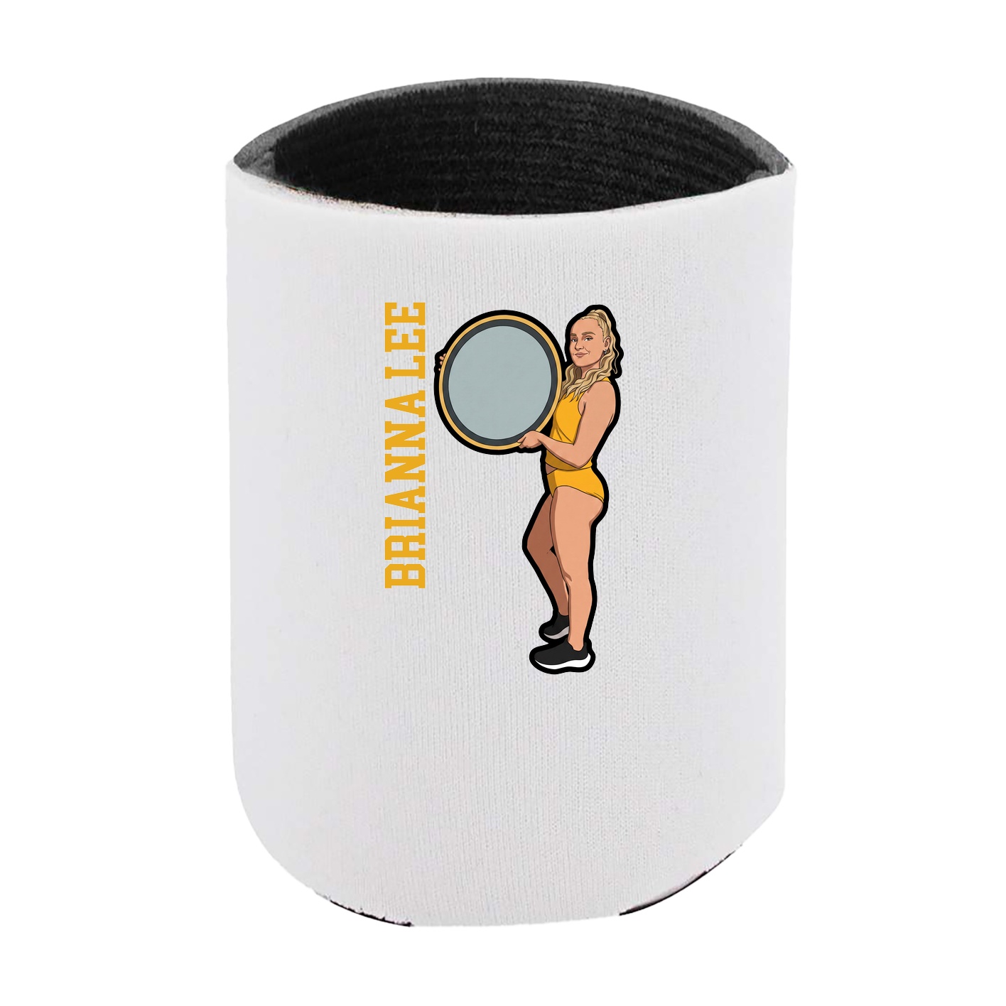 Can Holder — Name Vertical in White
