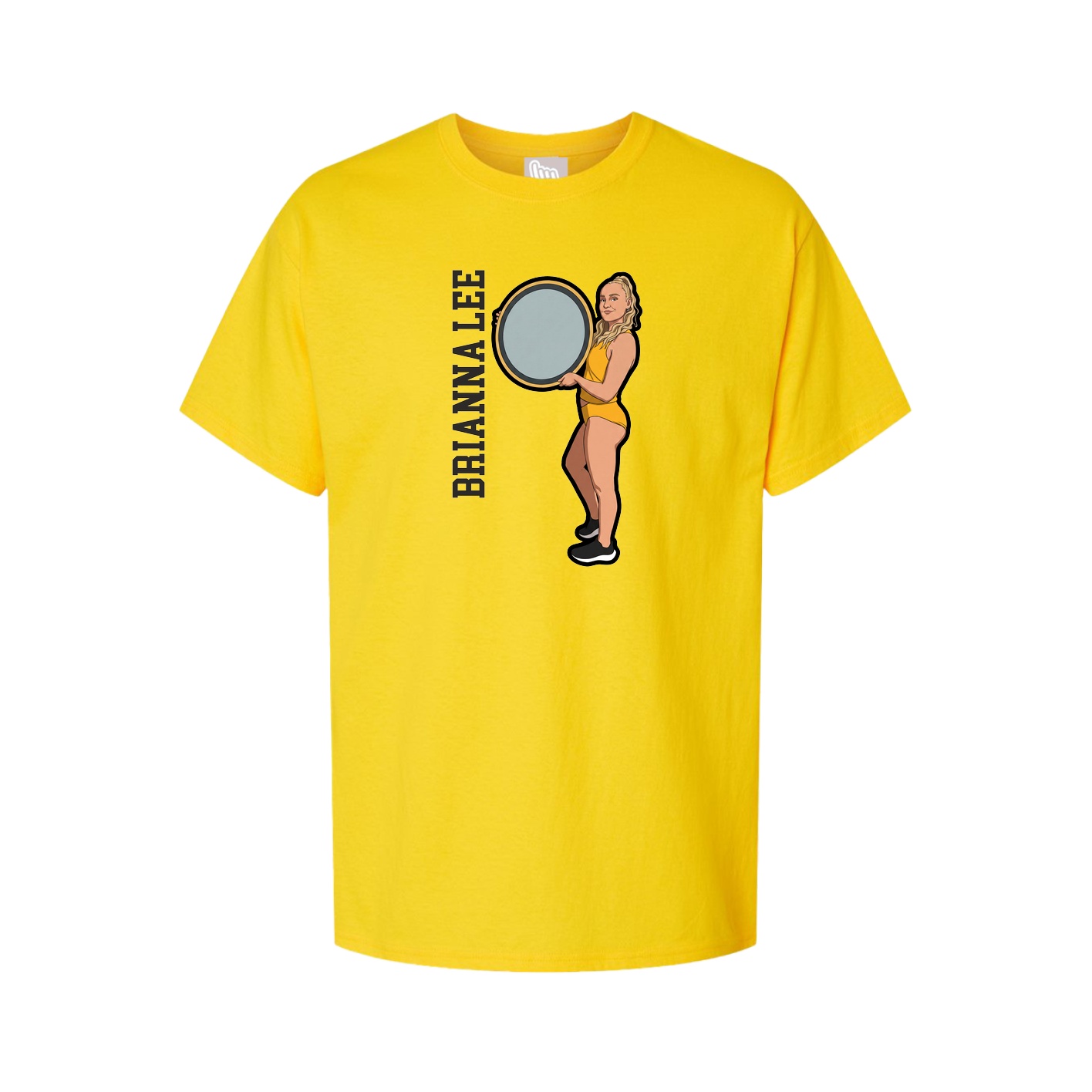 Tee — Name Vertical in Gold