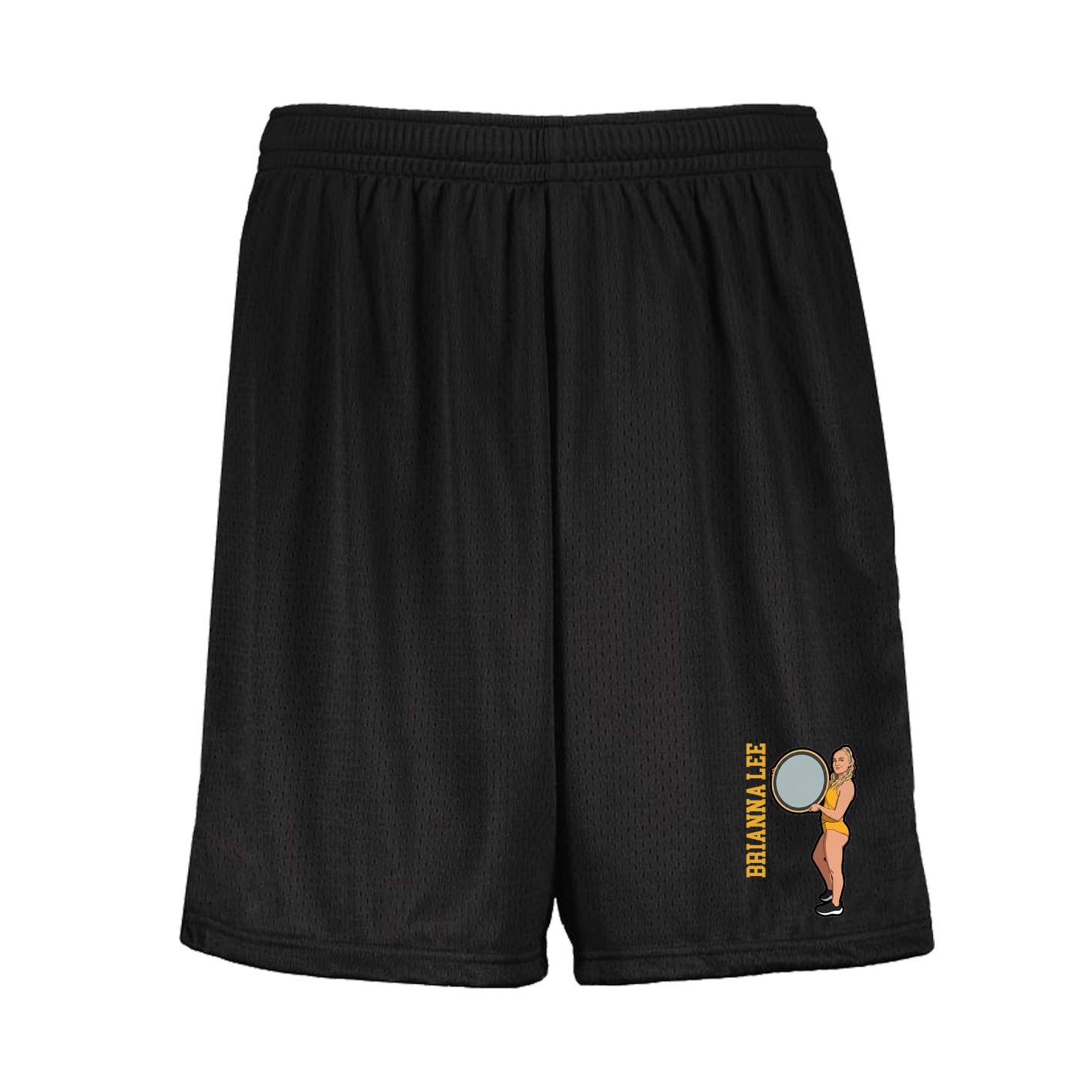 Shorts — Name Vertical in Black