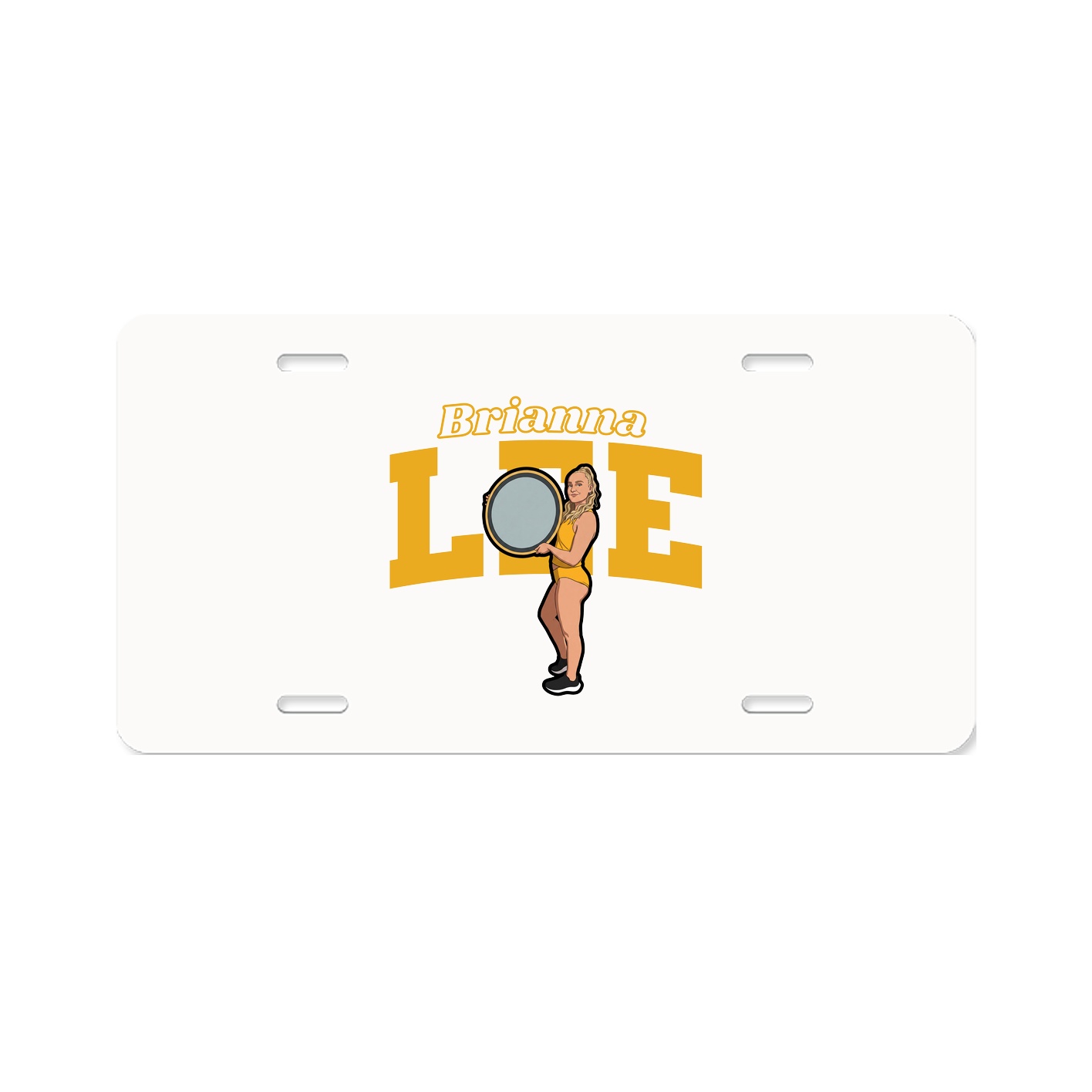 License Plate — Name Arch in Classic
