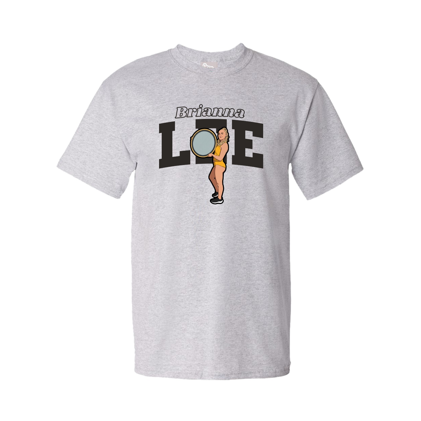Tee — Name Arch in Grey