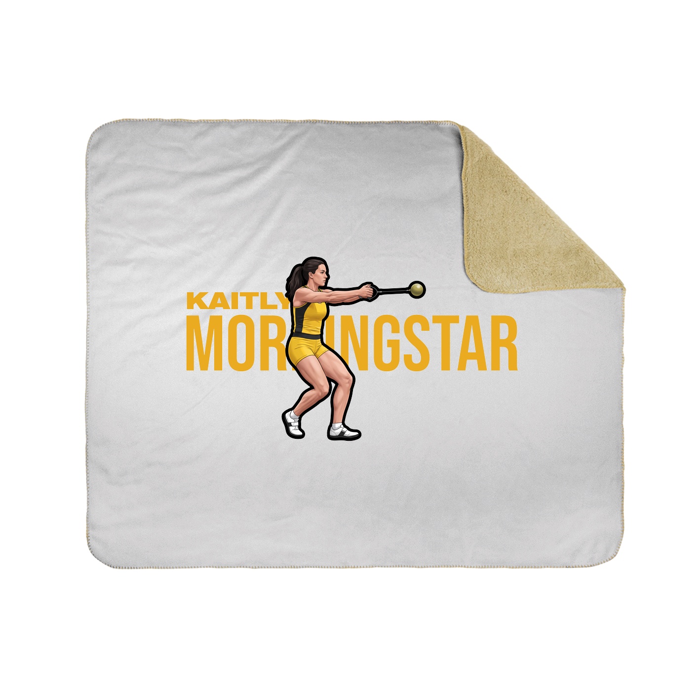 Throw Blanket — Player Name in White