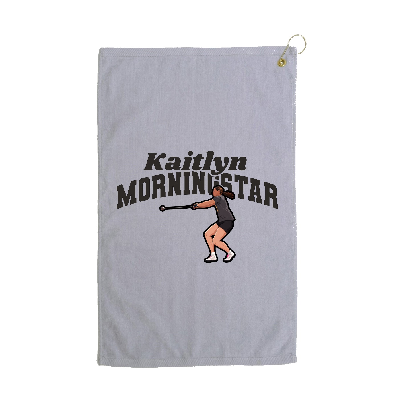 Golf Towel — Signature Arch in Grey