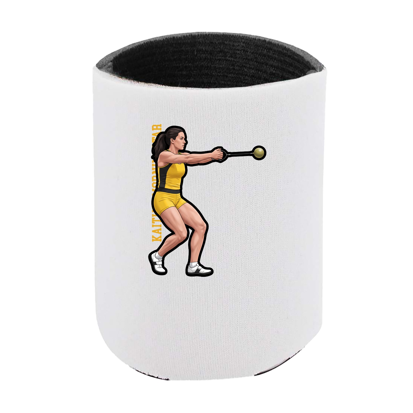 Can Holder — Name Vertical in White